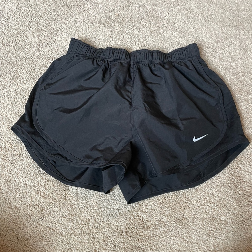 Black Nike running shorts